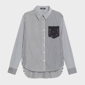 DKNY Stripped Shirt Women size M
